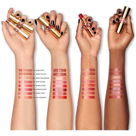 yves saint laurent rouge volupté shine swatches|ysl rouge volupte shine 44.